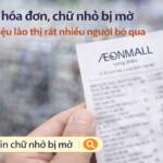Nhìn hóa đơn chữ nhỏ bị mờ là dấu hiệu sớm của lão thị