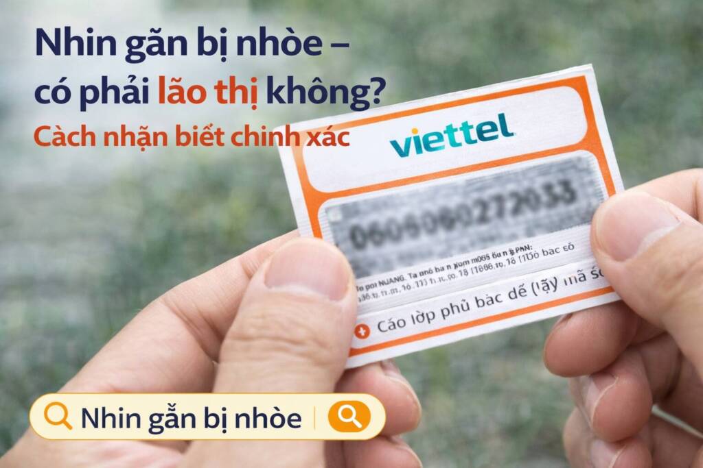 Nhìn gần bị nhòe sau tuổi 40, bạn có thể nghĩ đến mình đã bị lão thị