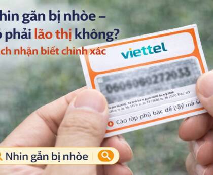 Nhìn gần bị nhòe sau tuổi 40, bạn có thể nghĩ đến mình đã bị lão thị