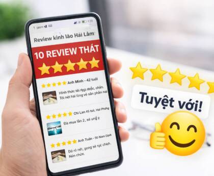 Review thật của khách hàng khi mua kính lão Hải Lâm